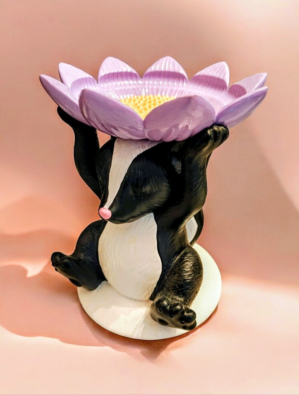 New Bath & Body Works Flowery Skunk Candle Holder 3 Wick Candle Holder
